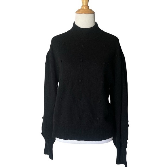 Scott & Scott London Edit Black Wool/Cashmere Turtleneck - Picture 2 of 6